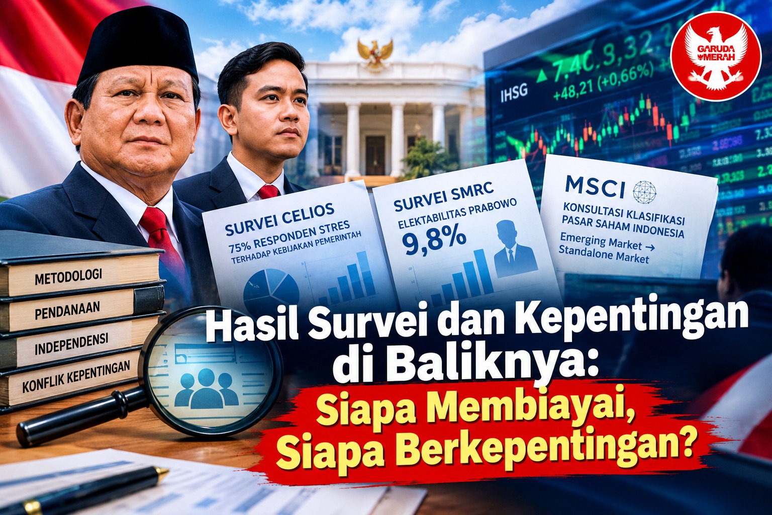 Presiden Prabowo Subianto dalam konteks evaluasi pemerintahan dan hasil survei opini publik